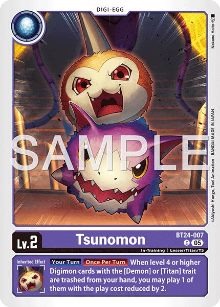 Tsunomon [BT24-007] [Time Stranger] | Shuffle n Cut Hobbies & Games