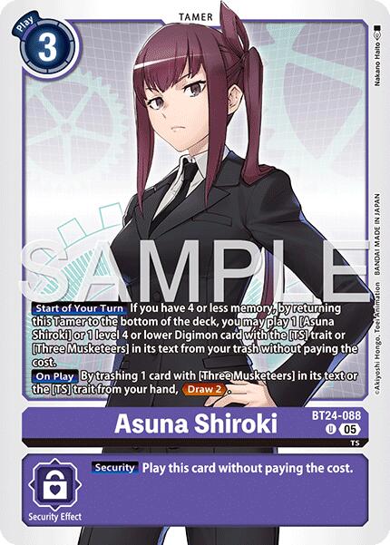 Asuna Shiroki [BT24-088] [Time Stranger] | Shuffle n Cut Hobbies & Games
