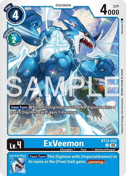 ExVeemon [BT12-022] [Advanced Booster Digimon Generation] | Shuffle n Cut Hobbies & Games