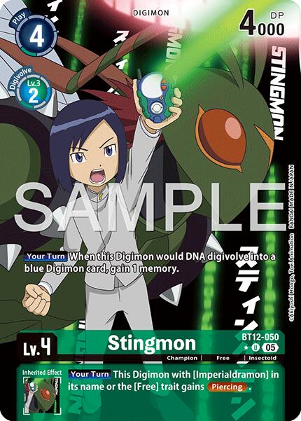 Stingmon [BT12-050] (Alternate Art) [Advanced Booster Digimon Generation] | Shuffle n Cut Hobbies & Games