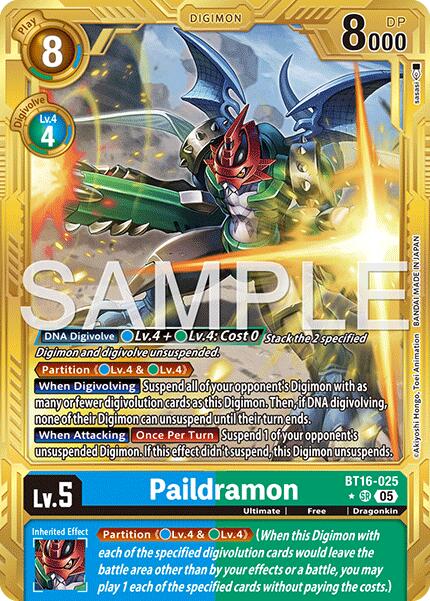 Paildramon [BT16-025] (Alternate Art) [Advanced Booster Digimon Generation] | Shuffle n Cut Hobbies & Games