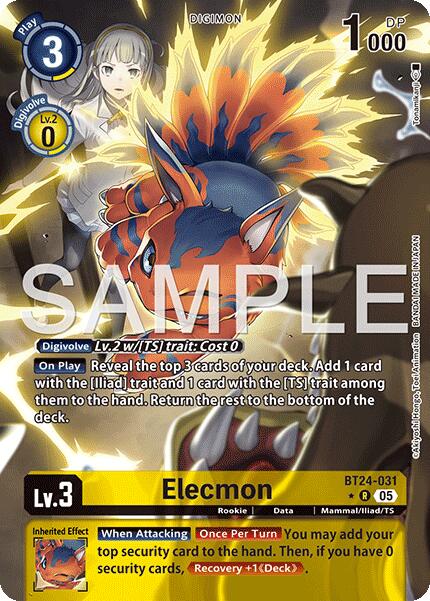 Elecmon [BT24-031] (Alternate Art) [Time Stranger] | Shuffle n Cut Hobbies & Games