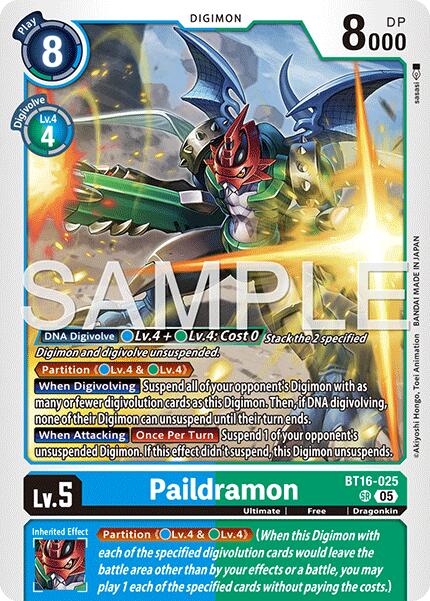 Paildramon [BT16-025] [Advanced Booster Digimon Generation] | Shuffle n Cut Hobbies & Games