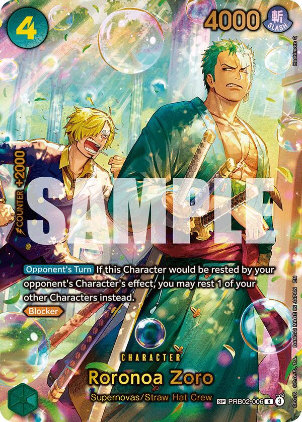 Roronoa Zoro (PRB02-006) (SP) (Alternate Art) [The Azure Sea's Seven] | Shuffle n Cut Hobbies & Games
