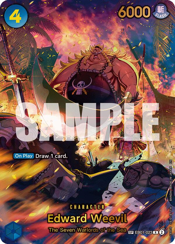 Edward Weevil (EB01-023) (SP) (Alternate Art) [The Azure Sea's Seven] | Shuffle n Cut Hobbies & Games