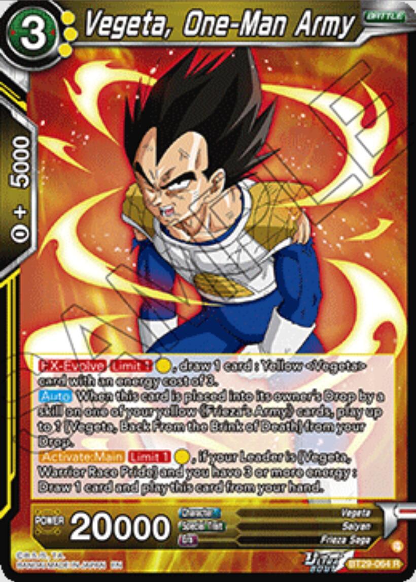 Vegeta, One-Man Army (BT29-064) [Fearsome Rivals] | Shuffle n Cut Hobbies & Games