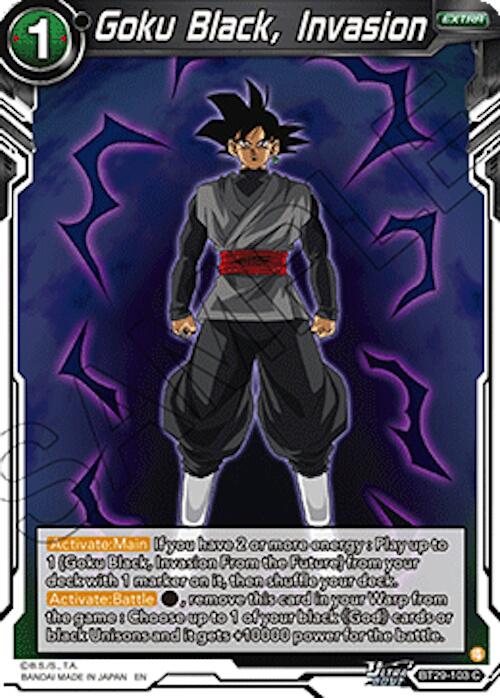 Goku Black, Invasion (BT29-103) [Fearsome Rivals] | Shuffle n Cut Hobbies & Games