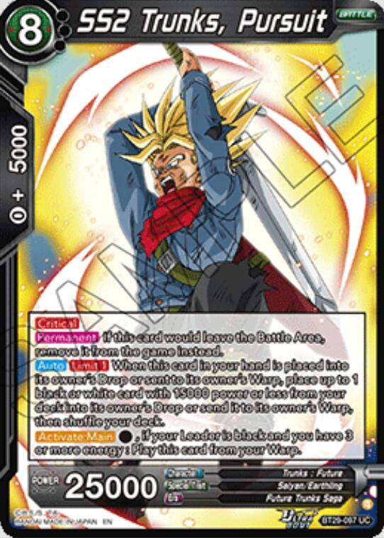 SS2 Trunks, Pursuit (BT29-097) [Fearsome Rivals] | Shuffle n Cut Hobbies & Games