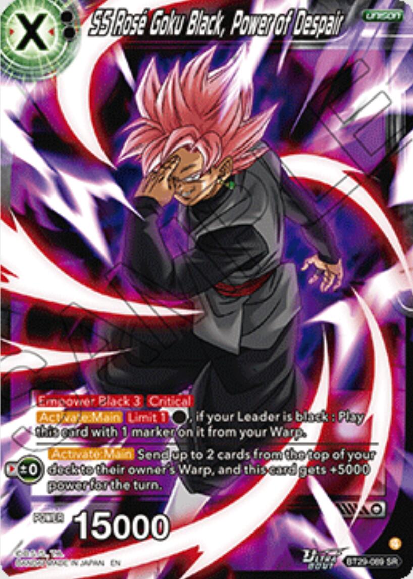 SS Rose Goku Black, Power of Despair (BT29-089) [Fearsome Rivals] | Shuffle n Cut Hobbies & Games