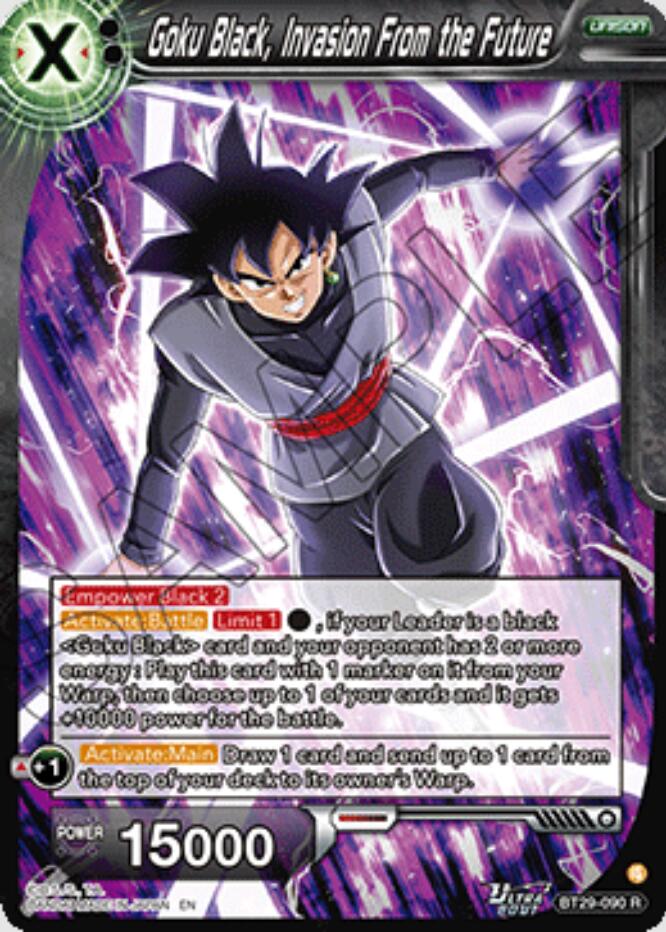 Goku Black, Invasion From the Future (BT29-090) [Fearsome Rivals] | Shuffle n Cut Hobbies & Games