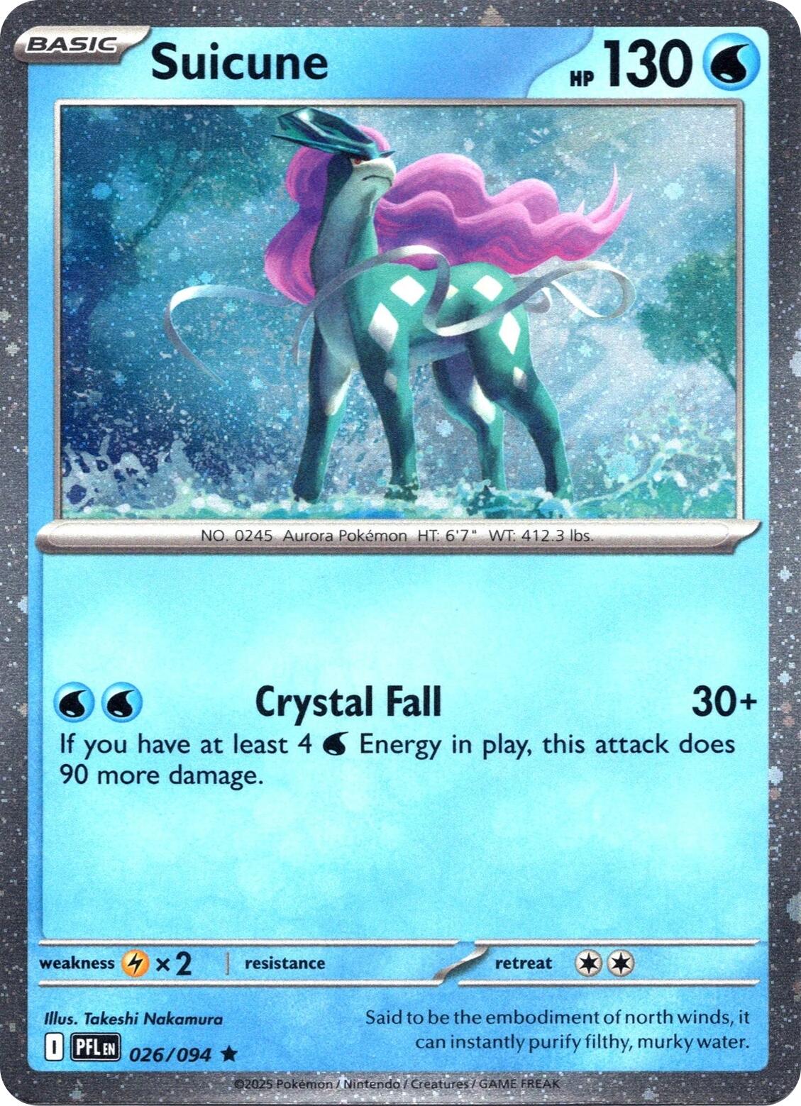 Suicune (026/094) (Cosmos Holo) [Miscellaneous Cards] | Shuffle n Cut Hobbies & Games