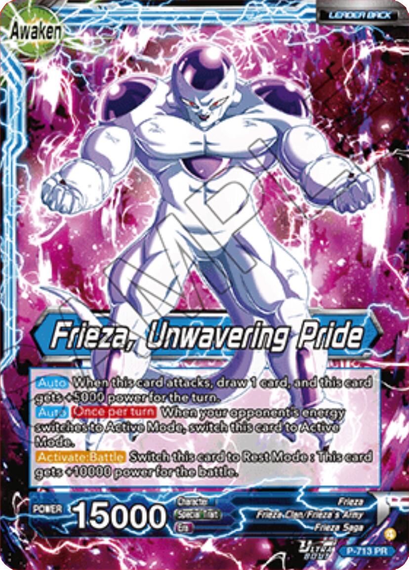 Frieza // Frieza, Unwavering Pride (P-713) [Promotion Cards] | Shuffle n Cut Hobbies & Games