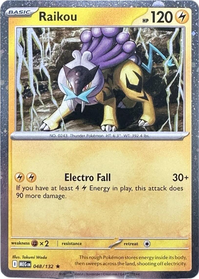 Raikou (048/132) (Cosmo Holo) [Mega Evolution: Base Set] | Shuffle n Cut Hobbies & Games