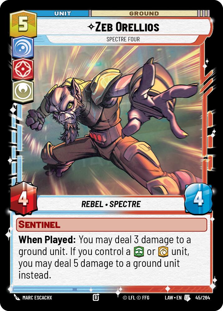 Zeb Orellios - Spectre Four (45/264) (45/264) [A Lawless Time] | Shuffle n Cut Hobbies & Games