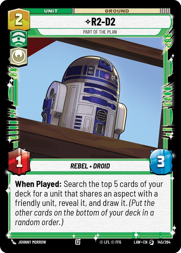 R2-D2 - Part of the Plan (145/264) (145/264) [A Lawless Time] | Shuffle n Cut Hobbies & Games