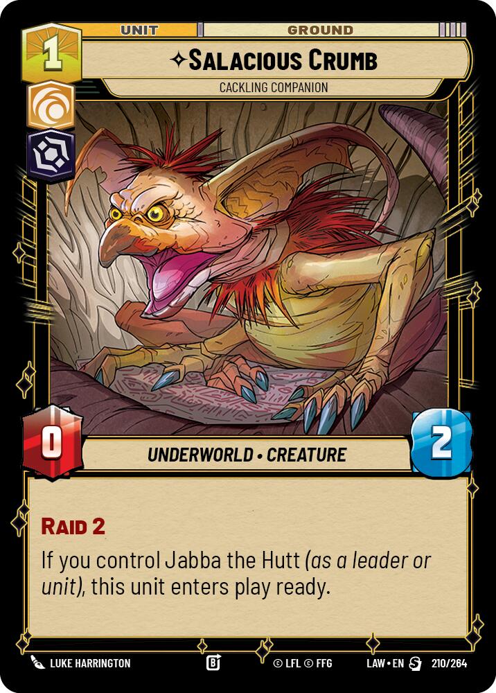 Salacious Crumb - Cackling Companion (210/264) (210/264) [A Lawless Time] | Shuffle n Cut Hobbies & Games