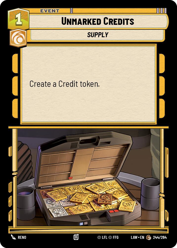 Unmarked Credits (244/264) (244/264) [A Lawless Time] | Shuffle n Cut Hobbies & Games