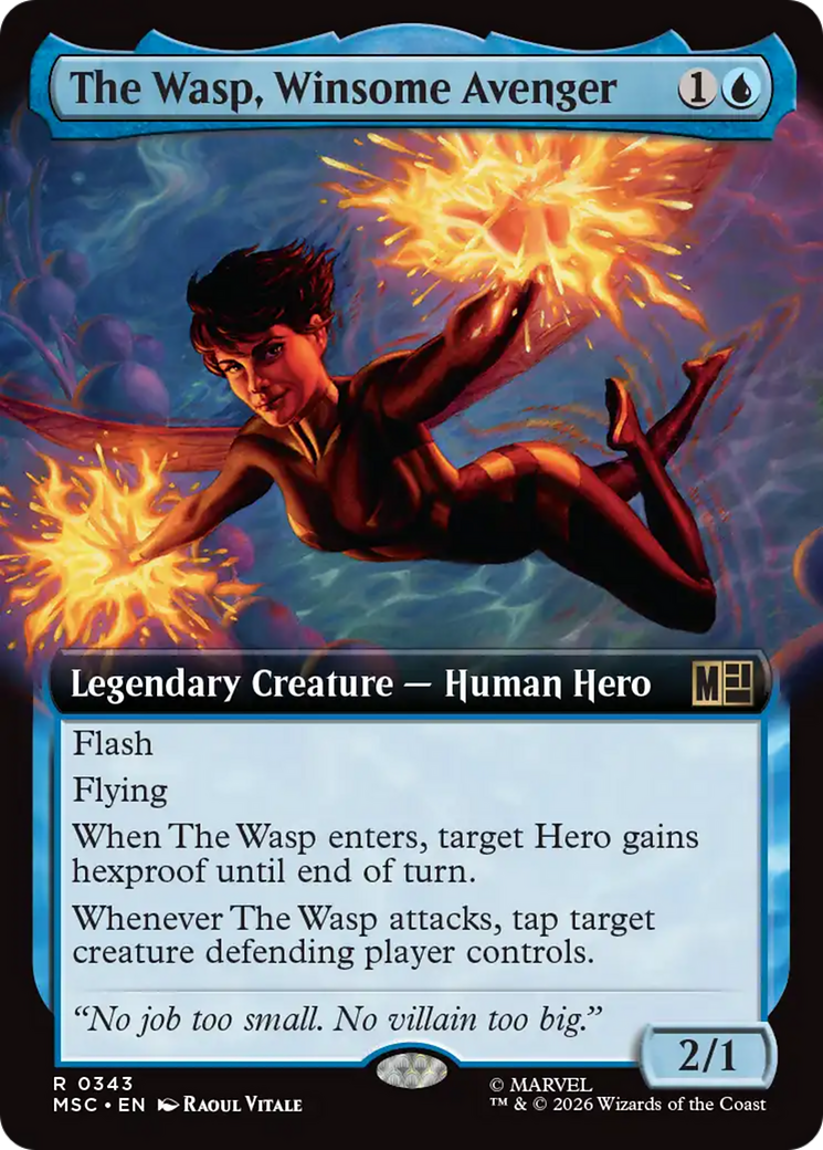 The Wasp, Winsome Avenger (Extended Art) [Marvel Super Heroes Commander] | Shuffle n Cut Hobbies & Games
