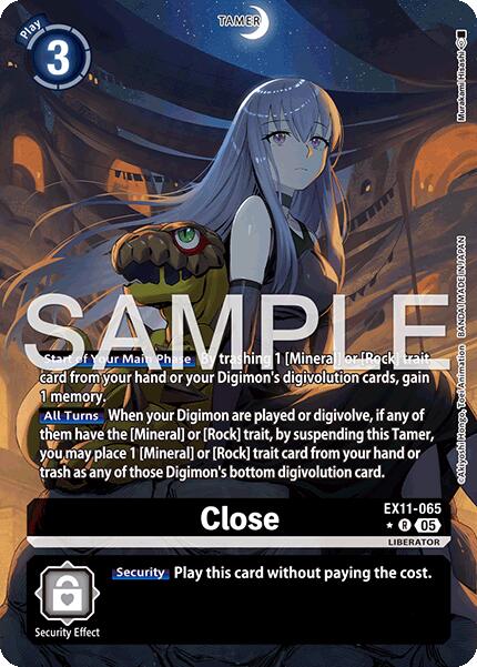 Close [EX11-065] (Alternate Art) [Dawn of Liberator] | Shuffle n Cut Hobbies & Games