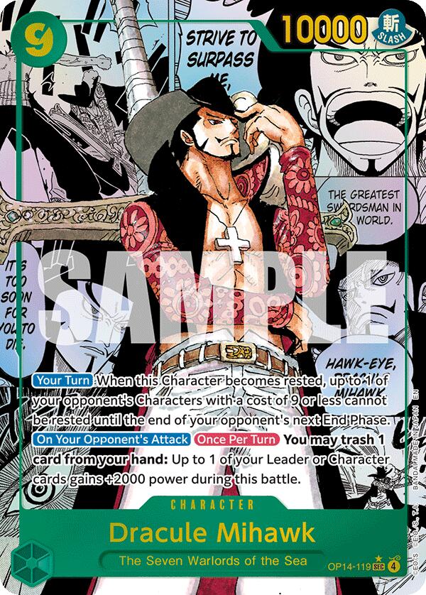 Dracule Mihawk (Manga) [The Azure Sea's Seven] | Shuffle n Cut Hobbies & Games