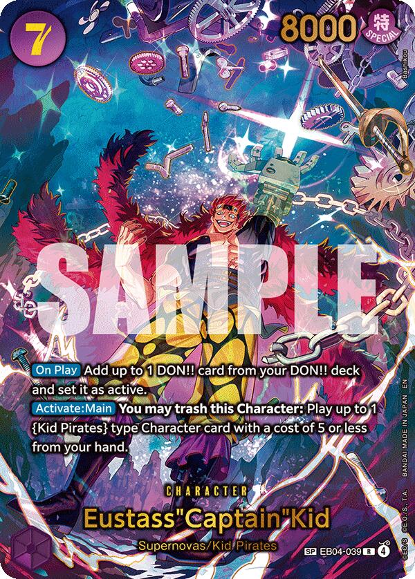 Eustass"Captain"Kid (EB04-039) (SP) [The Azure Sea's Seven] | Shuffle n Cut Hobbies & Games