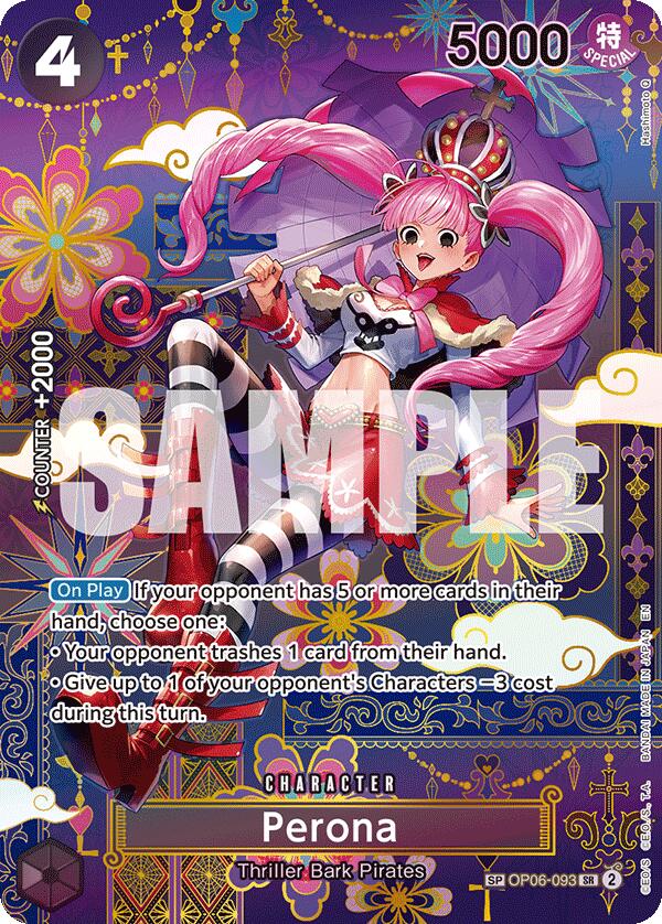 Perona (OP06-093) (SP) [The Azure Sea's Seven] | Shuffle n Cut Hobbies & Games