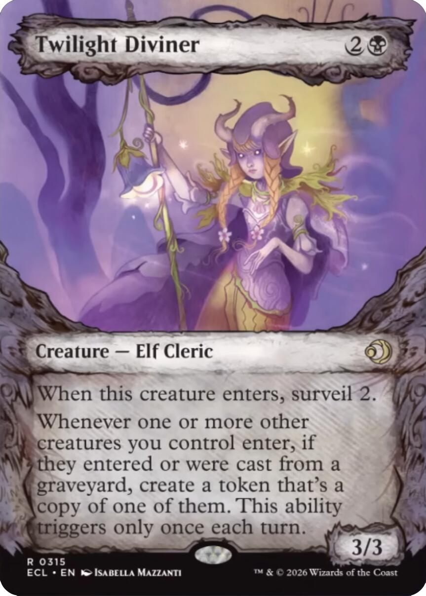 Twilight Diviner (Showcase) [Lorwyn Eclipsed] | Shuffle n Cut Hobbies & Games