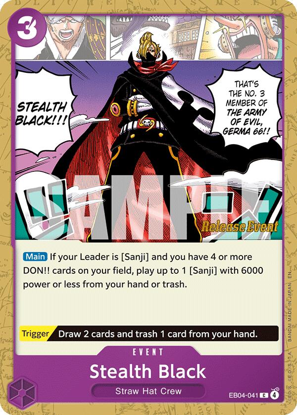 Stealth Black [The Azure Sea's Seven Release Event Cards] | Shuffle n Cut Hobbies & Games