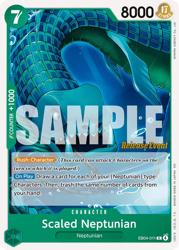 Scaled Neptunian [The Azure Sea's Seven Release Event Cards] | Shuffle n Cut Hobbies & Games