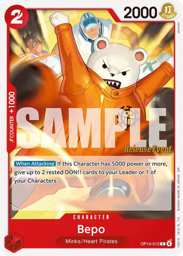 Bepo [The Azure Sea's Seven Release Event Cards] | Shuffle n Cut Hobbies & Games