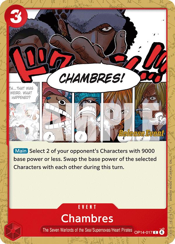 Chambres [The Azure Sea's Seven Release Event Cards] | Shuffle n Cut Hobbies & Games