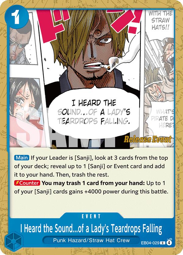 I Heard the Sound...of a Lady's Teardrops Falling [The Azure Sea's Seven Release Event Cards] | Shuffle n Cut Hobbies & Games