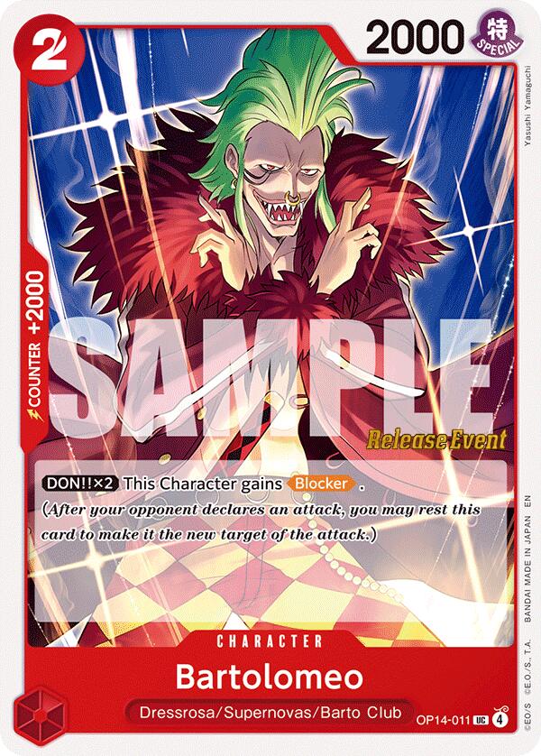 Bartolomeo [The Azure Sea's Seven Release Event Cards] | Shuffle n Cut Hobbies & Games