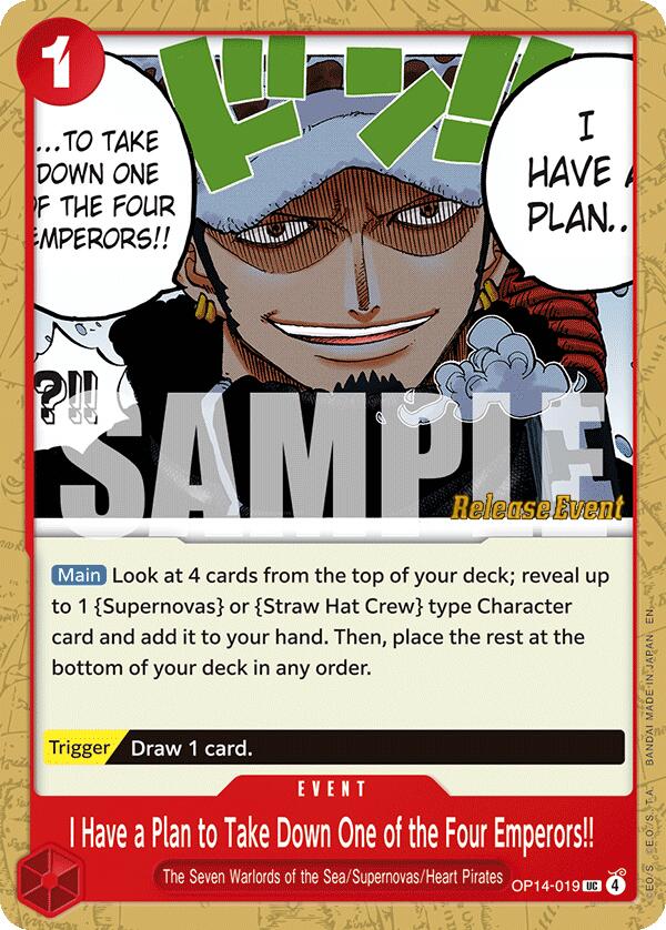 I Have a Plan to Take Down One of the Four Emperors!! [The Azure Sea's Seven Release Event Cards] | Shuffle n Cut Hobbies & Games
