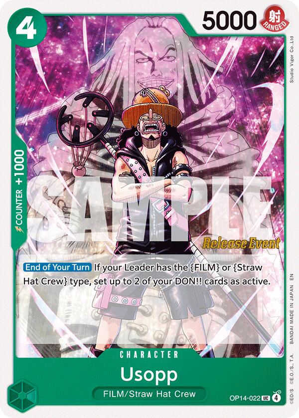 Usopp [The Azure Sea's Seven Release Event Cards] | Shuffle n Cut Hobbies & Games