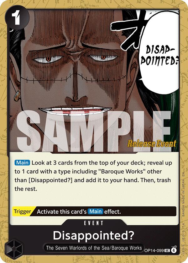 Disappointed? [The Azure Sea's Seven Release Event Cards] | Shuffle n Cut Hobbies & Games