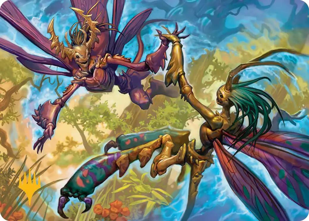 Illusion Spinners Art Card (Gold-Stamped Planeswalker Symbol) [Lorwyn Eclipsed Art Series] | Shuffle n Cut Hobbies & Games