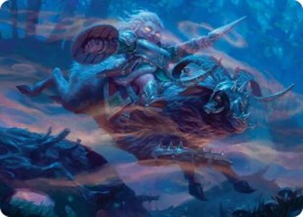Bristlebane Outrider Art Card [Lorwyn Eclipsed Art Series] | Shuffle n Cut Hobbies & Games