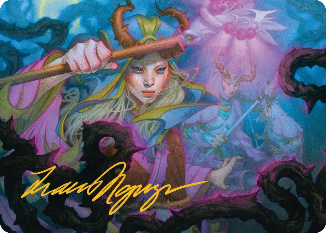 Stoic Grove-Guide Art Card (Gold-Stamped Signature) [Lorwyn Eclipsed Art Series] | Shuffle n Cut Hobbies & Games
