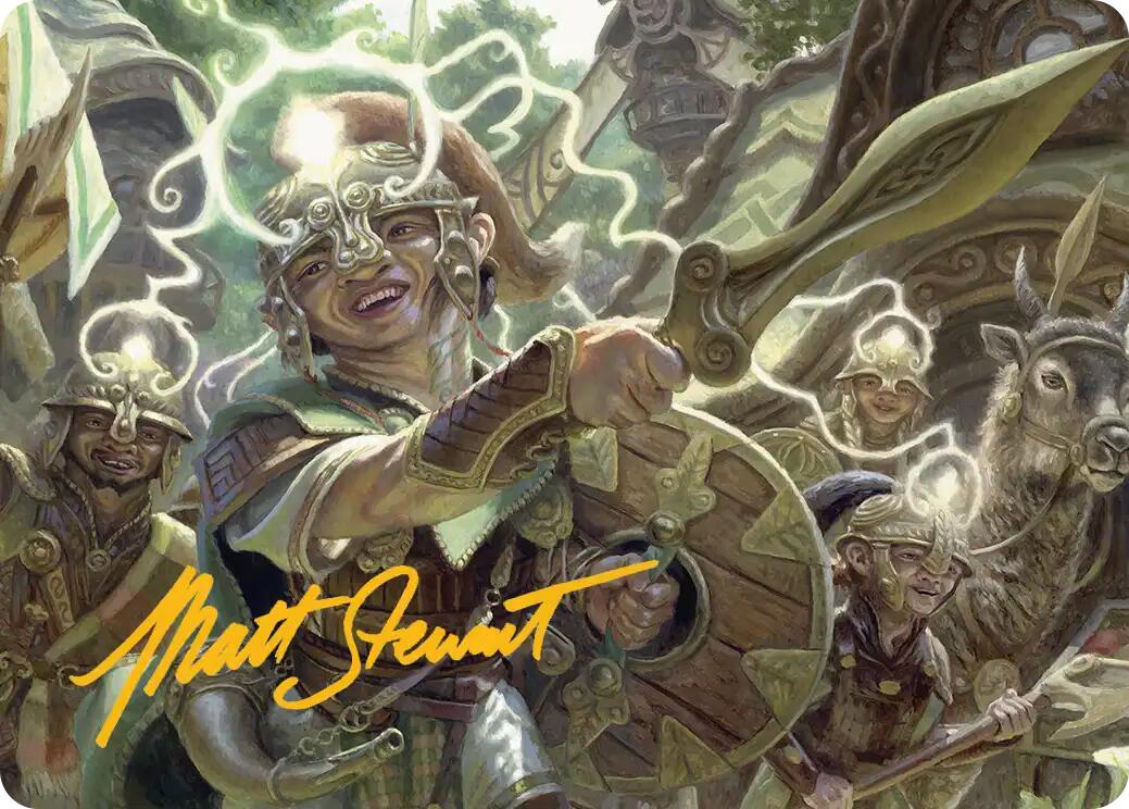 Thoughtweft Lieutenant Art Card (Gold-Stamped Signature) [Lorwyn Eclipsed Art Series] | Shuffle n Cut Hobbies & Games
