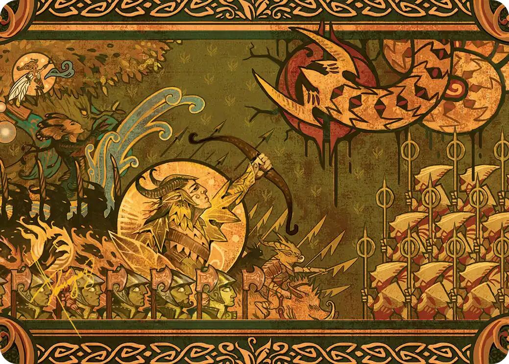 Chronicle of Victory Art Card (Gold-Stamped Signature) [Lorwyn Eclipsed Art Series] | Shuffle n Cut Hobbies & Games