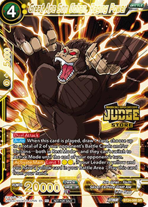 Great Ape Son Gohan, Raging Power (Judge Pack Vol.18) (Store) (BT24-088) [Judge Promotion Cards] | Shuffle n Cut Hobbies & Games