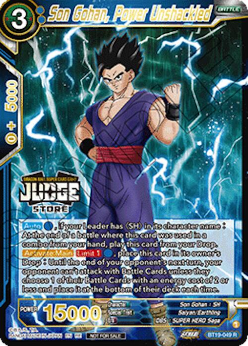 Son Gohan, Power Unshackled (Judge Pack Vol.18) (Store) (BT19-049) [Judge Promotion Cards] | Shuffle n Cut Hobbies & Games