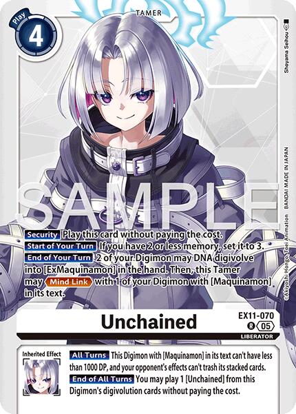 Unchained [EX11-070] [Dawn of Liberator] | Shuffle n Cut Hobbies & Games