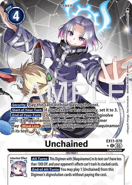 Unchained [EX11-070] (Alternate Art) [Dawn of Liberator] | Shuffle n Cut Hobbies & Games