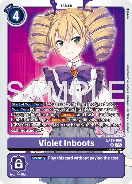 Violet Inboots [EX11-068] [Dawn of Liberator] | Shuffle n Cut Hobbies & Games