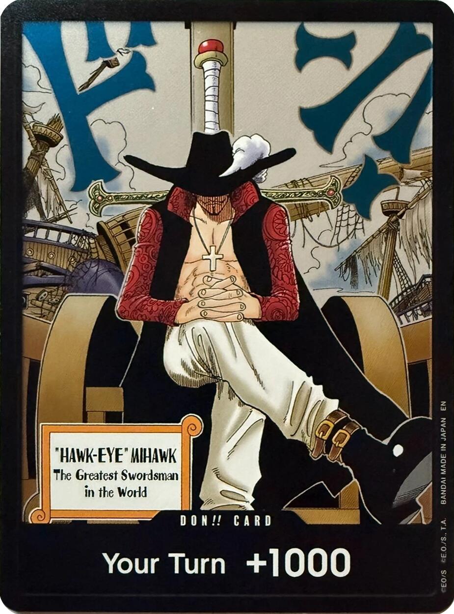 DON!! Card (Dracule Mihawk) [The Azure Sea's Seven] | Shuffle n Cut Hobbies & Games