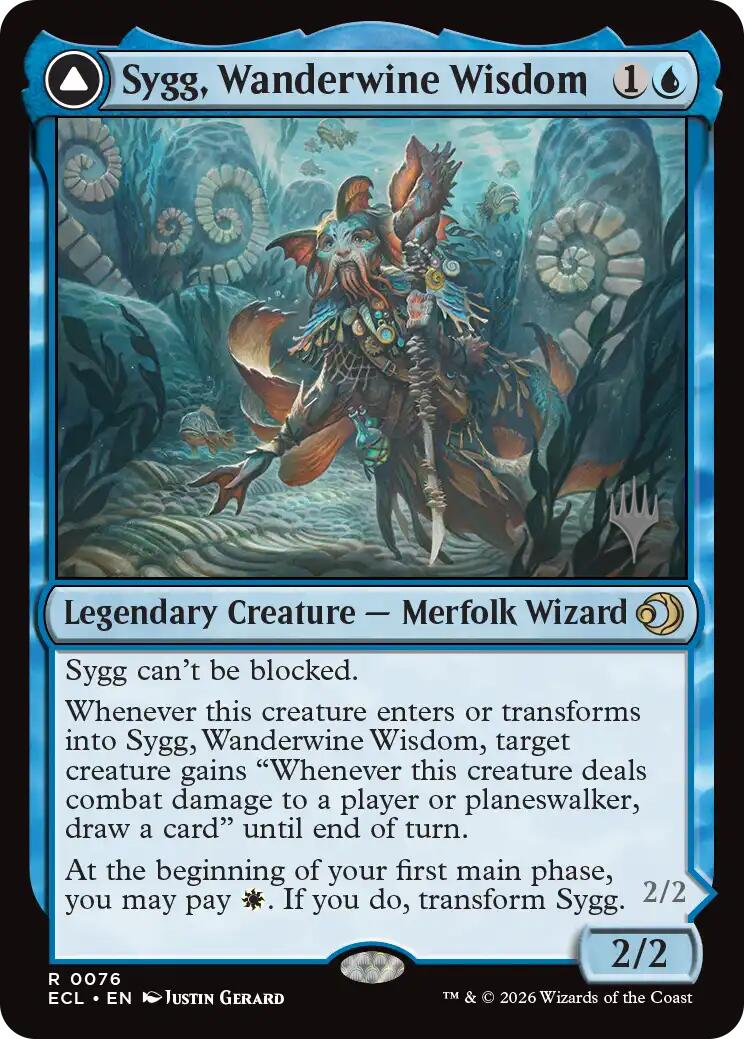 Sygg, Wanderwine Wisdom [Lorwyn Eclipsed Promos] | Shuffle n Cut Hobbies & Games
