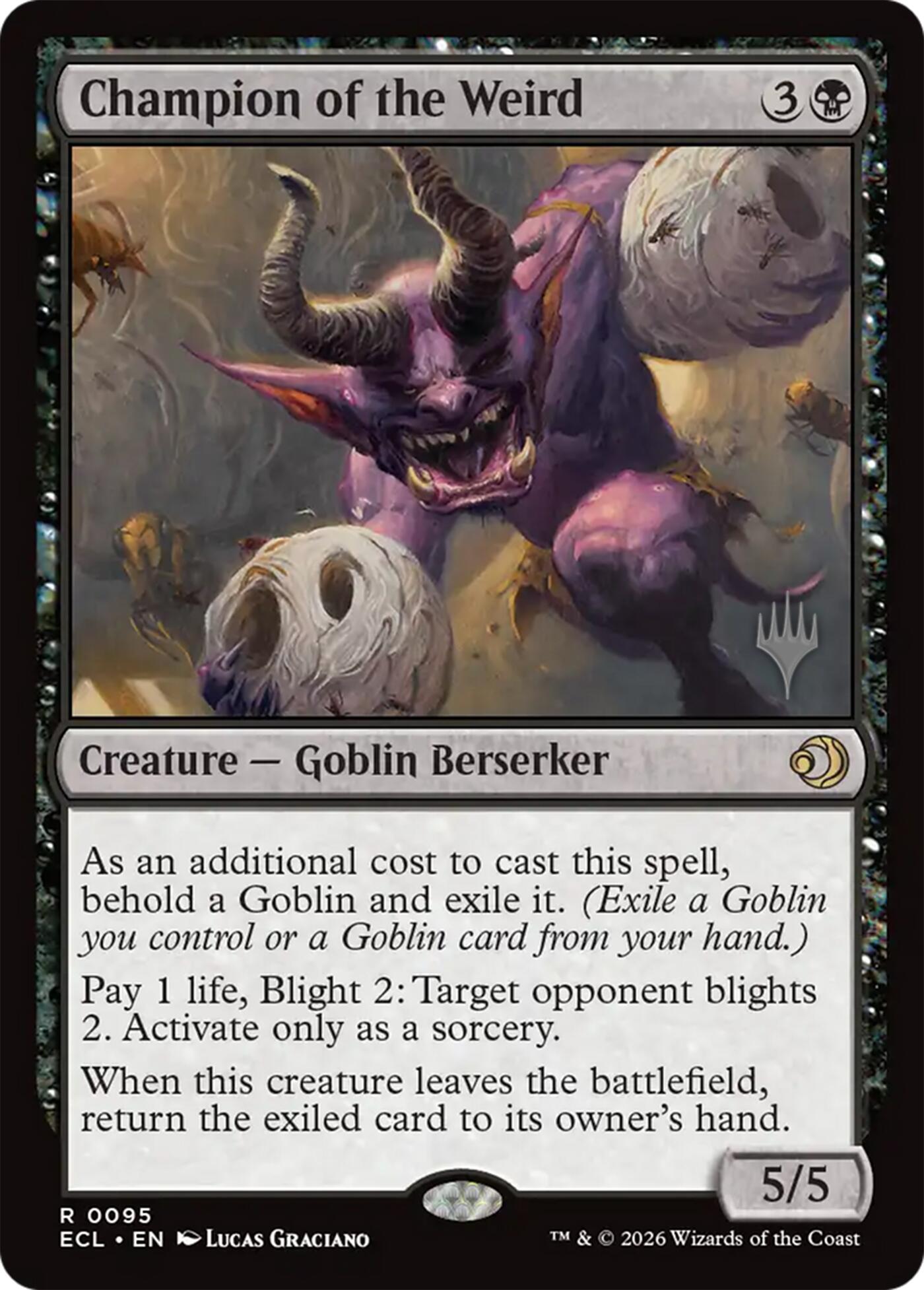Champion of the Weird [Lorwyn Eclipsed Promos] | Shuffle n Cut Hobbies & Games