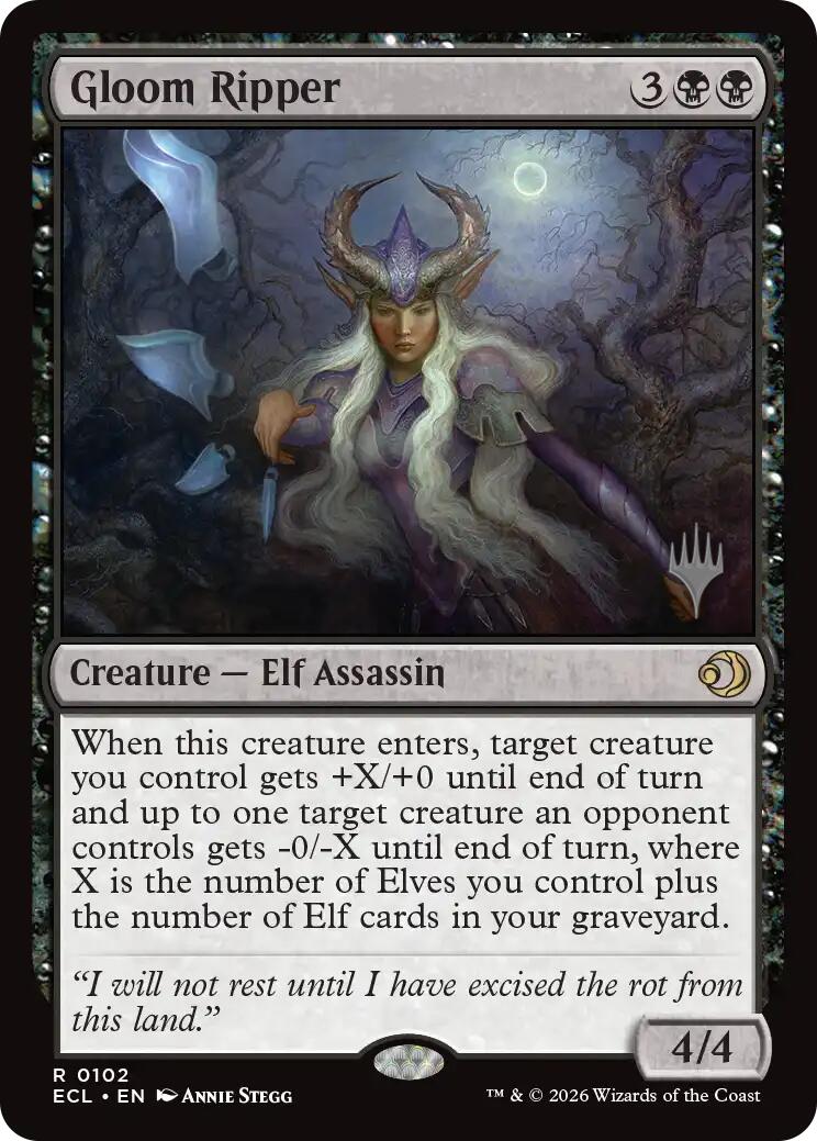 Gloom Ripper [Lorwyn Eclipsed Promos] | Shuffle n Cut Hobbies & Games